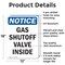 Signmission Gas Shutoff Valve Inside OSHA Notice Sign, Aluminum, 12in W x 18in L, 2PK OS-2PACK-NS-A-1218-V-13035 - alternate 4